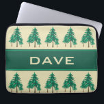 Winter Evergreens Outdoor Enthusiast Personalised Laptop Sleeve<br><div class="desc">This design features groupings of winter evergreen trees. It makes a wonderful gift choice for nature lovers and those who enjoy outdoor recreation. Ready to personalise with your name or initials. The monogram elements may be removed if you'd prefer the item without them.</div>