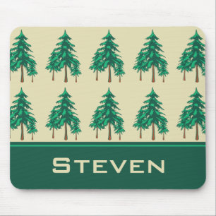 Winter Evergreens Outdoor Enthusiast Personalised Mouse Mat