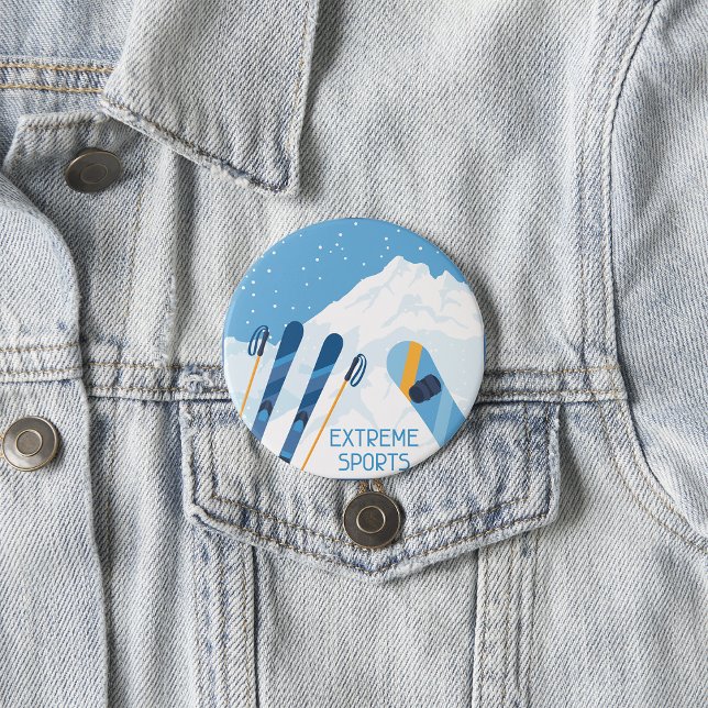 Winter Extreme Sports 7.5 Cm Round Badge (Creator Uploaded)