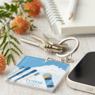 Winter Extreme Sports Key Ring
