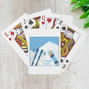 Winter Extreme Sports Playing Cards