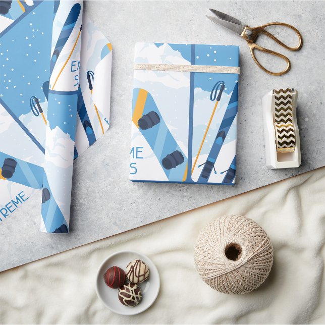 Winter Extreme Sports Wrapping Paper (Creator Uploaded)