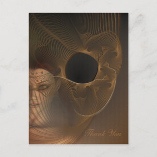 Winter Fae Fractal Art Postcard