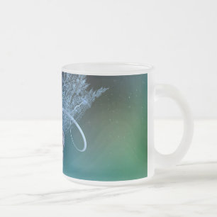 Winter Fairy Frosted Glass Coffee Mug