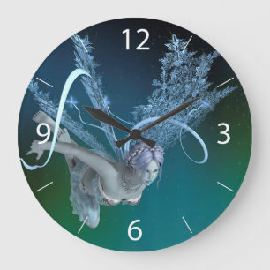 Winter Fairy Large Clock