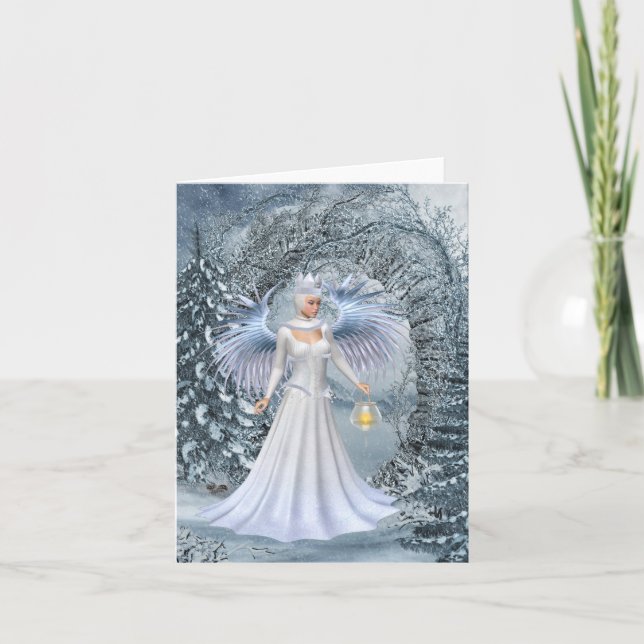 Winter Fairy Queen.. Holiday Card (Front)