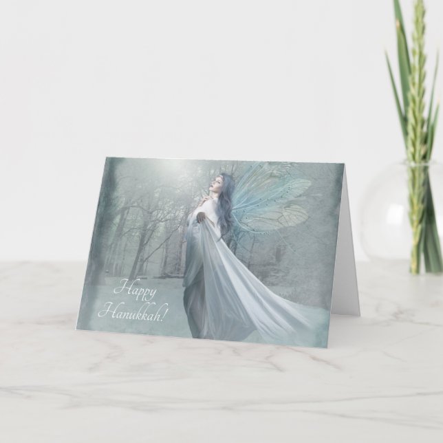 winter fairy snow holiday card (Front)