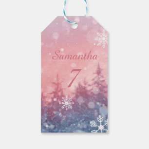 Winter Fairy Tale Gift Tags, Enchanted Snowscape Tags