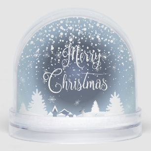 Winter Fairy Tale Night Fantasy Snowy Forest Snowglobe