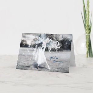 Winter Fairy Yule Holiday Card