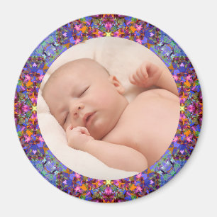 Winter Fall Frame Baby Grandparent’s Gift Photo  Magnet