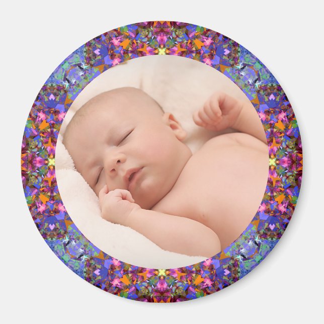 Winter Fall Frame Baby Grandparent’s Gift Photo  Magnet (Front)