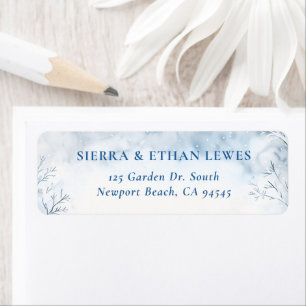 Winter Falling Snow Forest Rustic Elegant Wedding