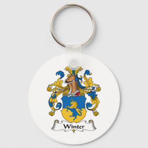 Winter Family Crest Key Ring