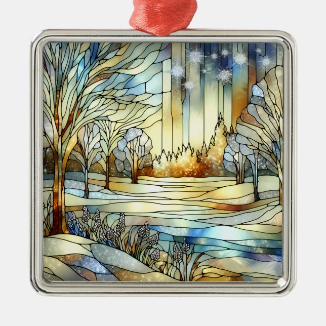 Winter Fantasy Christmas Ornament (Front)