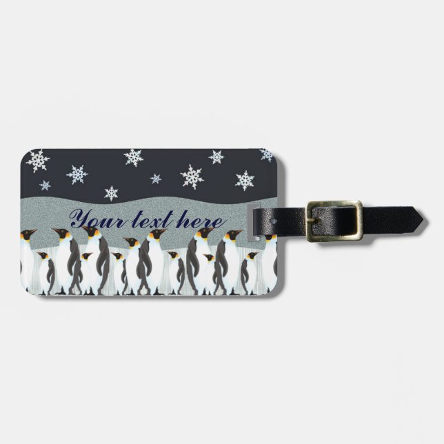 Winter fantasy luggage tag (Front Horizontal)