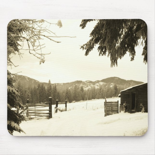 Winter Farm in Washington  by djoneill Mouse Mat (Front)