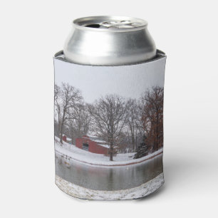 Winter Farm Pano Can Cooler