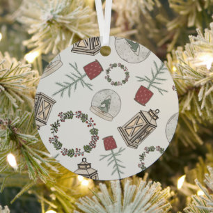 Winter Farmhouse Metal Tree Decoration