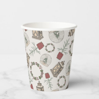 Winter Farmhouse Paper Cups