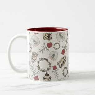 Winter Farmhouse Two-Tone Coffee Mug