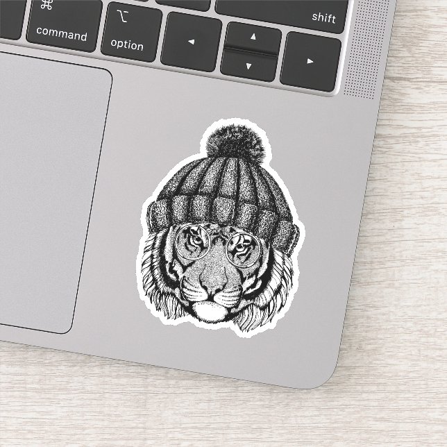 Winter Fashion Ready Tiger (Detail)