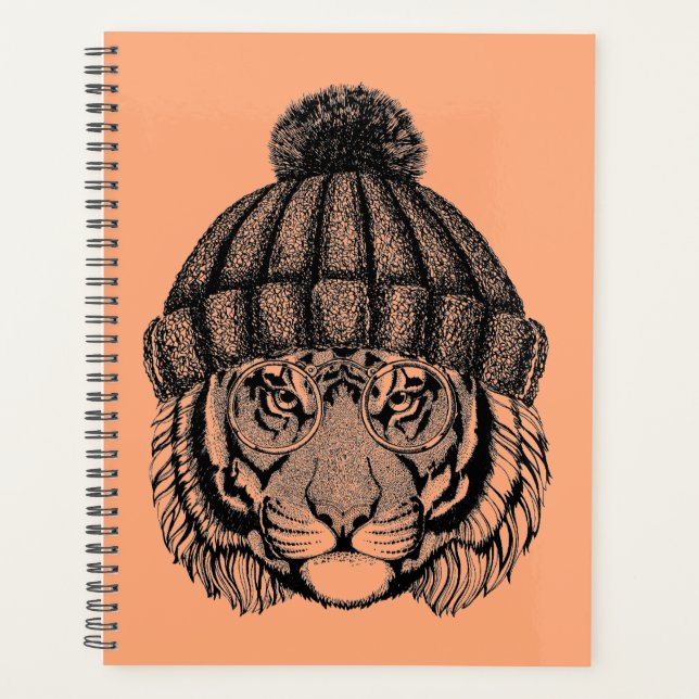 Winter Fashion Ready Tiger Planner (Front)