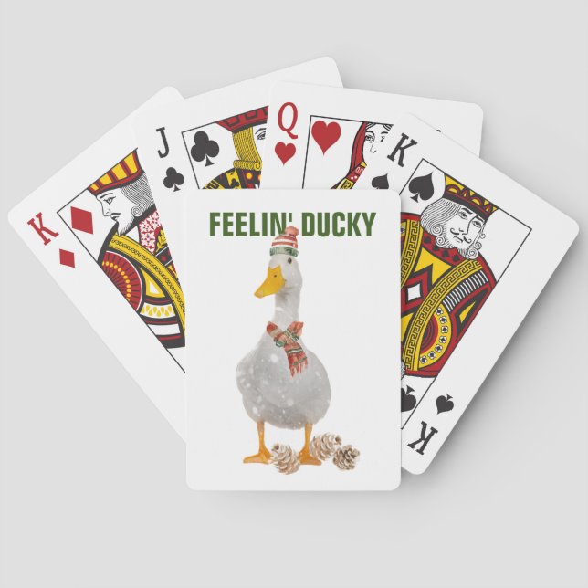 Winter "Feelin' Ducky" Playing Cards (Back)