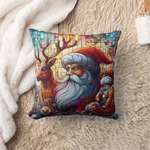 Winter fest with Santa & reindeer! Cushion