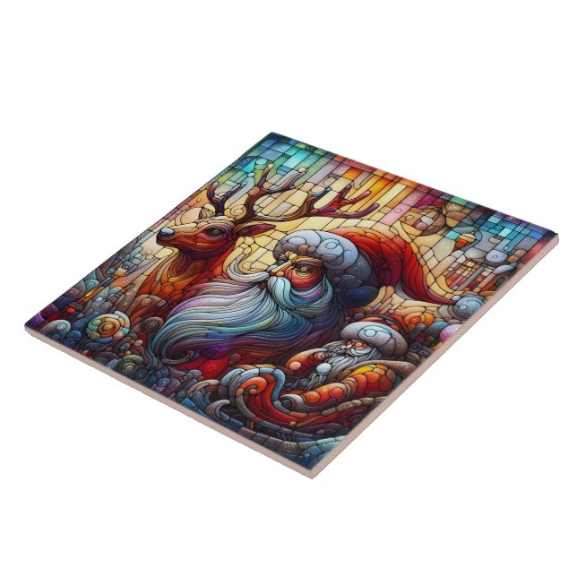 Winter fest with Santa & reindeer! Tile (Side)