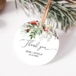 Winter festive Christmas evergeen wedding Favour Tags<br><div class="desc">Winter festive Christmas evergeen wedding Favour Tags
Matching items available.</div>