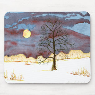 Winter Field Mouse Mat