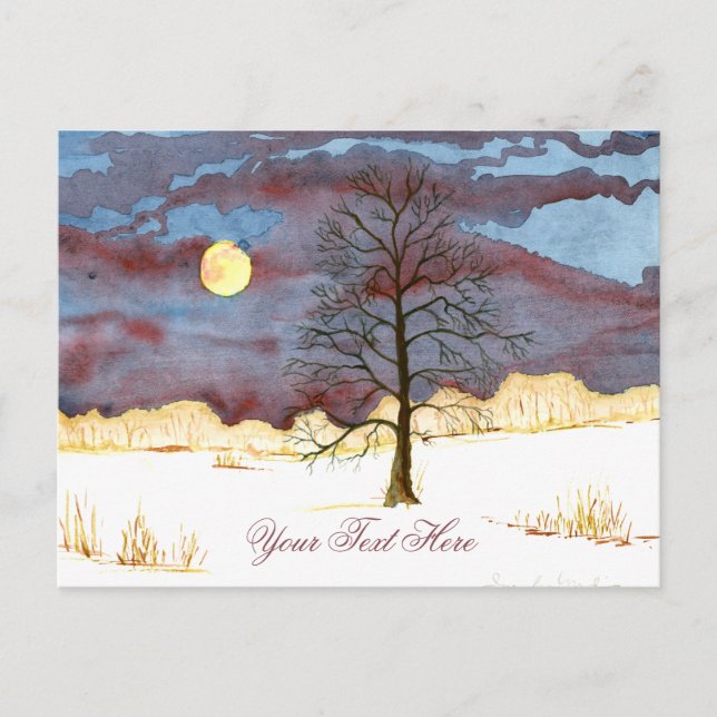 Winter Field postcard (Front)