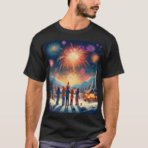 Winter Fireworks Spectacle – New Years Celebration T-Shirt
