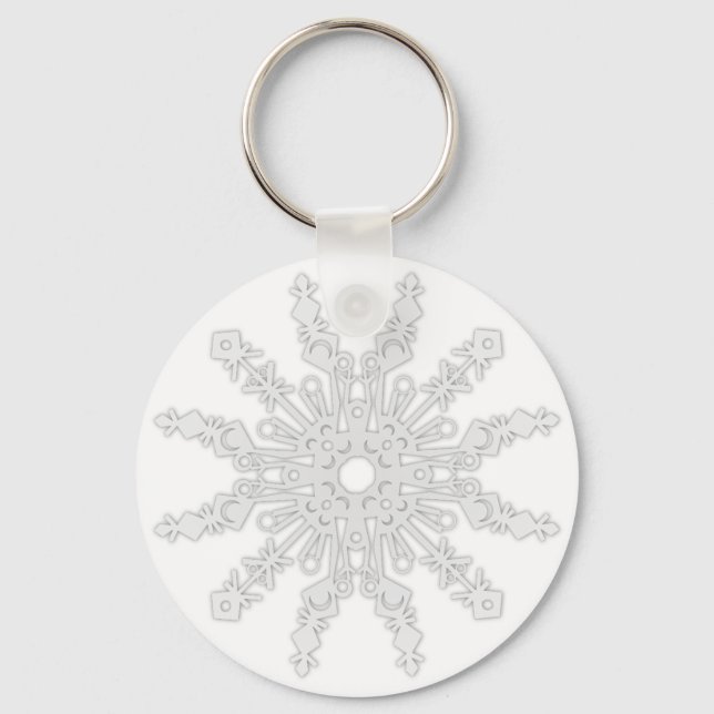 Winter Flake V Key Ring (Front)