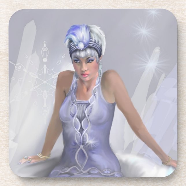 Winter Flame Cork Coaster (Front)