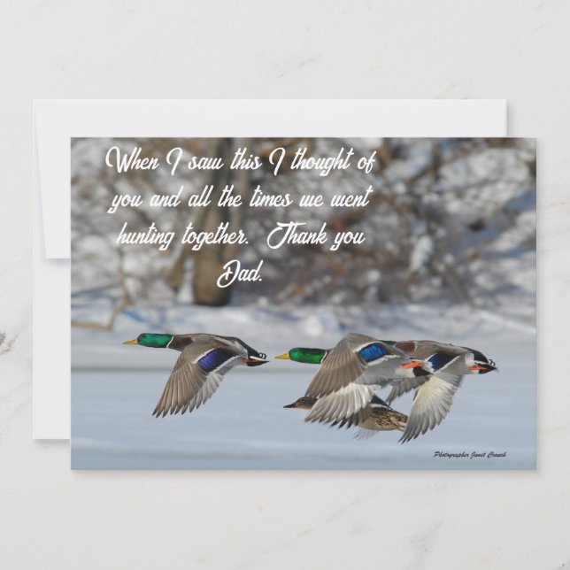 Winter Flight Holiday Card (Front)