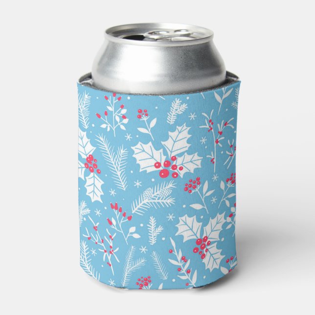 Winter flora 2 can cooler (Can Front)
