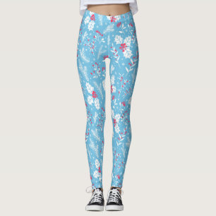 Winter flora 2 leggings
