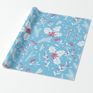Winter flora 2 wrapping paper