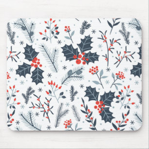 Winter flora mouse mat