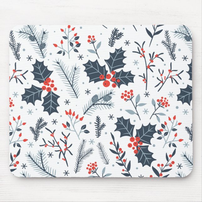 Winter flora mouse mat (Front)
