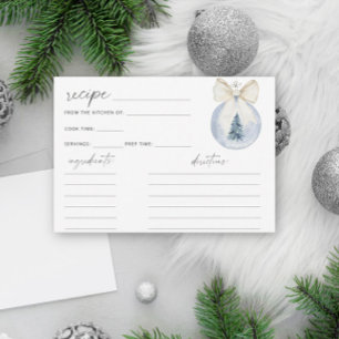 Winter flora recipe card