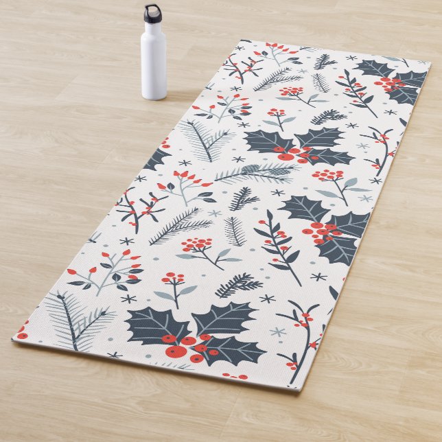 Winter flora yoga mat (In Situ)