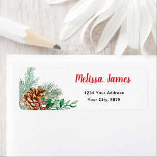Winter Floral Baby Shower Address