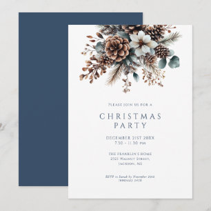 Winter Floral Christmas Holiday Party