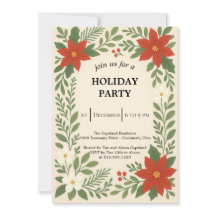 winter floral christmas party