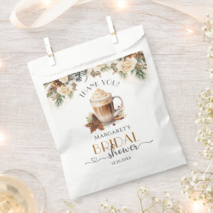 Winter Floral Coffee Bridal Shower Favour Bags