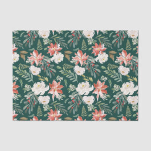 Winter Floral   Holiday Tissue Paper