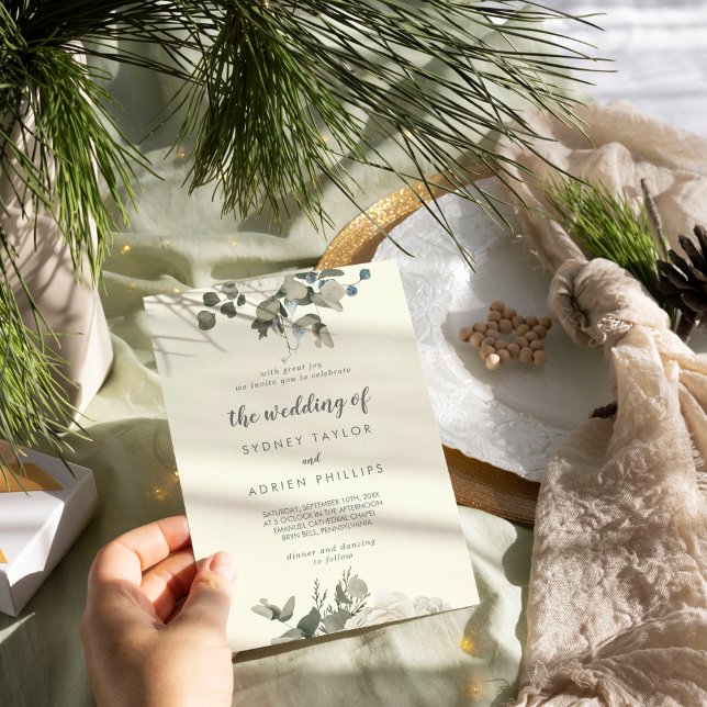 Winter Floral | Ivory The Wedding Of Invitation (Creator Uploaded)